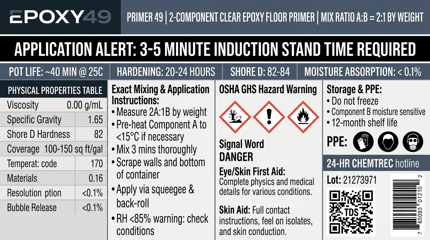 PRIMER 49 Production Label